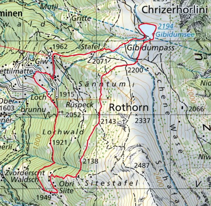 Wanderkarte
